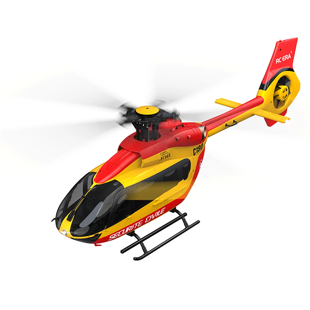 RC ERA C190(H145) 헬리콥터 듀얼 브러시리스 6채널 광학 흐름 위치 지정 311mm 길이 6축 자이로 13분 비행 RC 비행기
