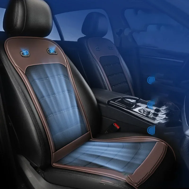 Intelligent cooling car interior accessories 12v 24v ventilation fan air conditioner cooling car seat cover