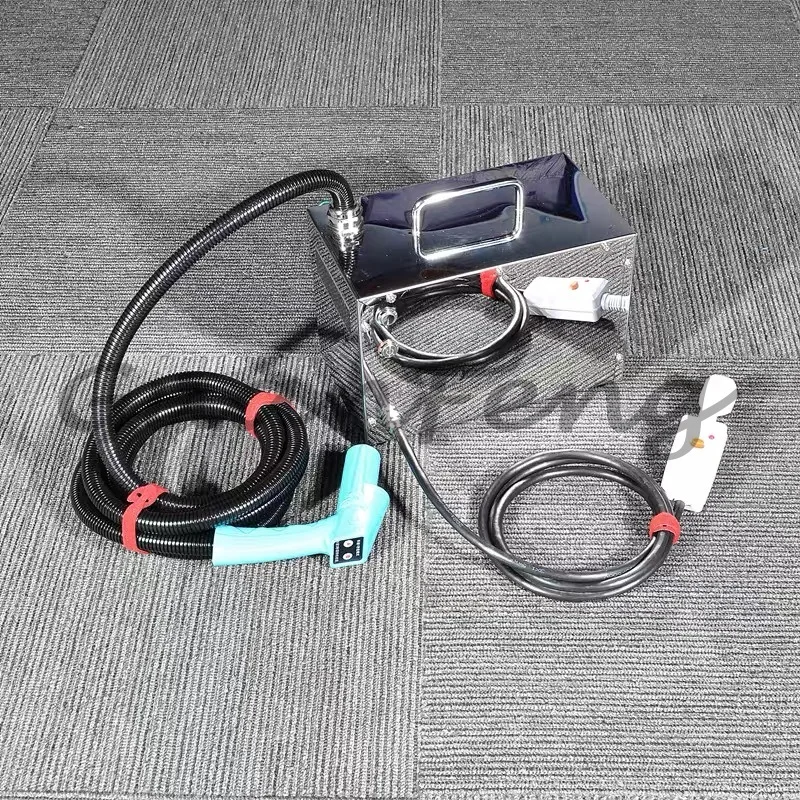 Stainless steel handheld high-temperature steam cleaning machine with leak-proof long flexible hose