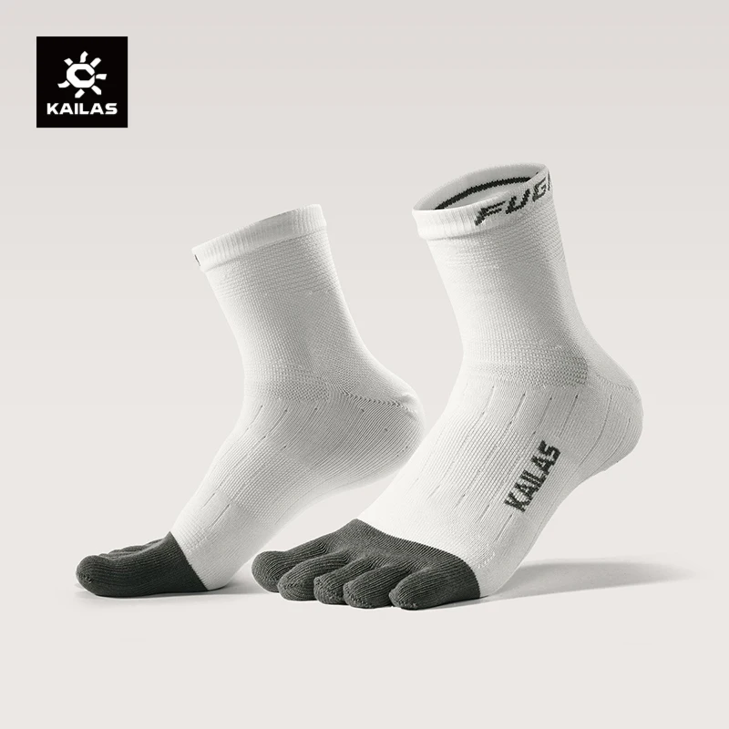 KAILAS Unisex Toe-Separator Socks COOLMAX Yarn Quick-Drying Antibacterial Odor-Resistant Daily Training Running Socks KH2602004