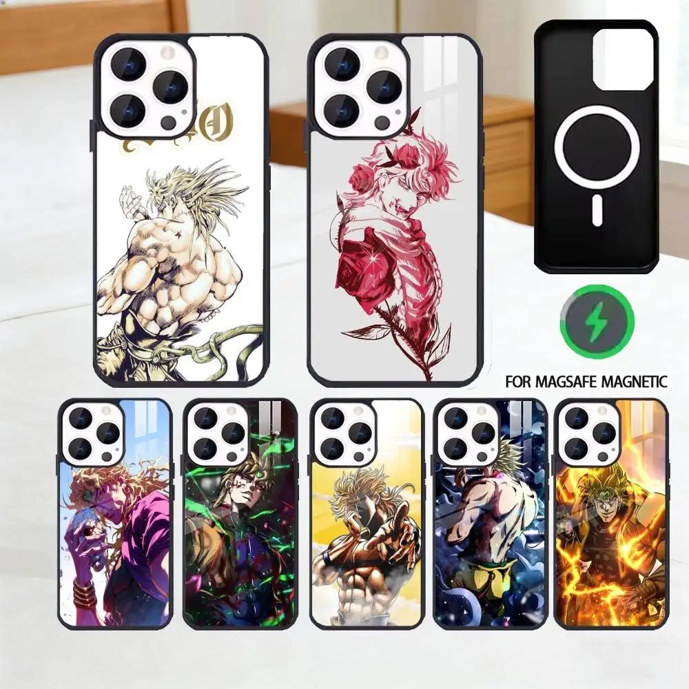 

Dio B-Brando Phone Case For iPhone 17 16 15 14 13 12 Pro Max Plus for Magsafe Mirror Wireless Magnetic Cover