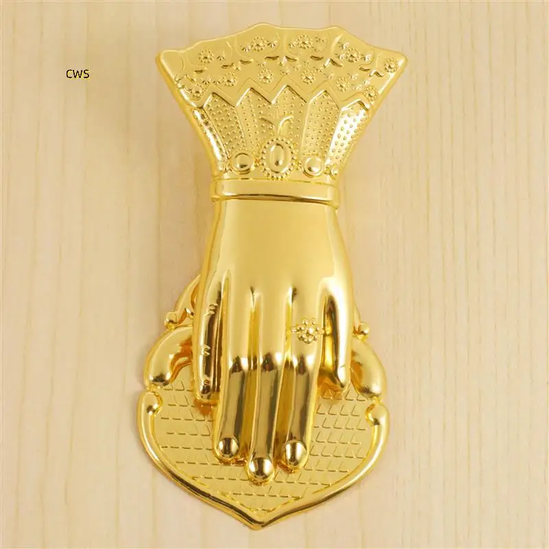 5X فاخر شيك مكتب ورقة تخزين كليب Ins المطاوع الذهب خمر شكل اليد سبيكة وثيقة كتيب تخزين كليب