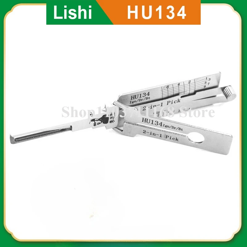 

1PCS Lishi 2IN 1 HU134 for Kia Milling Measuring Tool for Reading Hardware Tools, Automotive and Household Use Lockpick Decoder