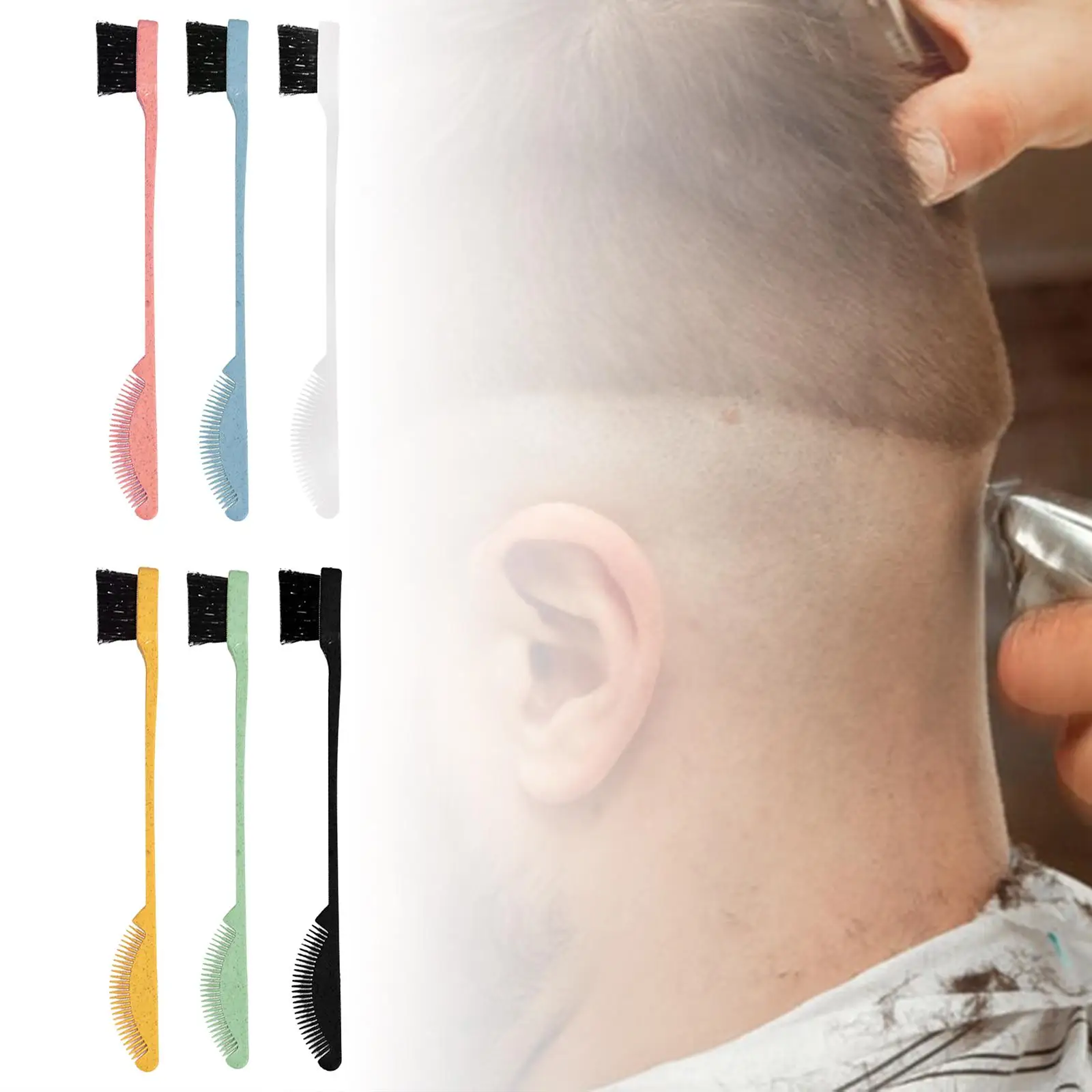 실용적인 양면 엣지 컨트롤 브러시 헤어 빗 부드러운 손질 헤어 스타일링 도구 여성용 여자