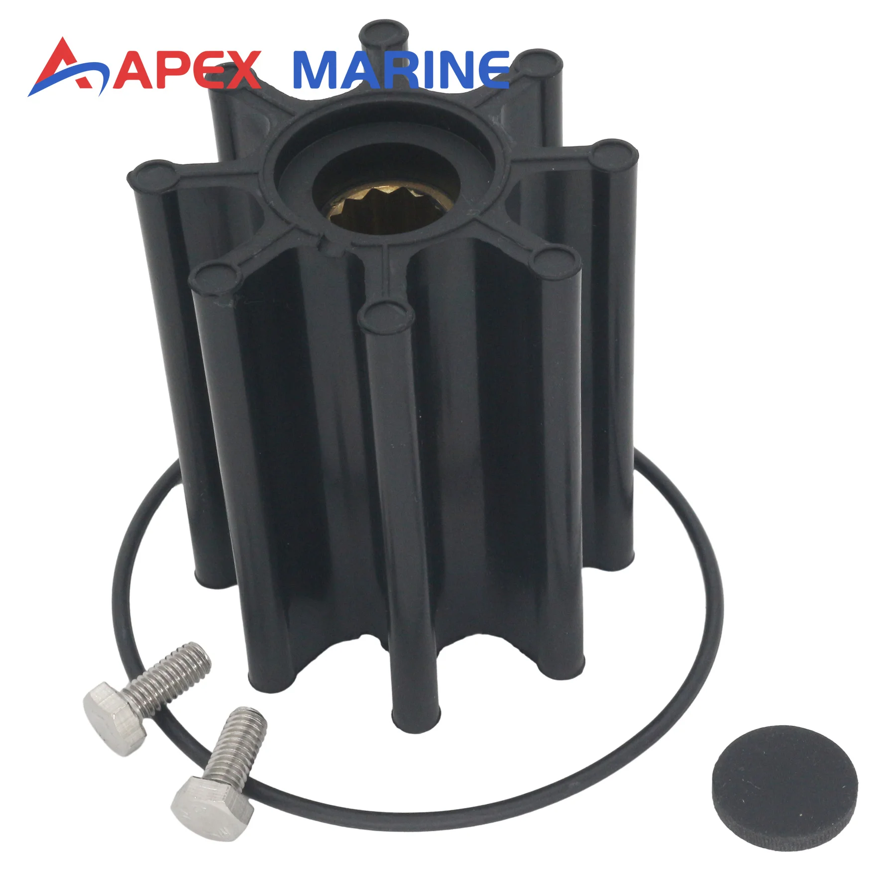 Flexible Impeller Kit Compatible with Jabsco 17018-0001 17018-0001-P MerCruiser 47-816814T 8M0112282 8M0067334 500177 JMP 7446