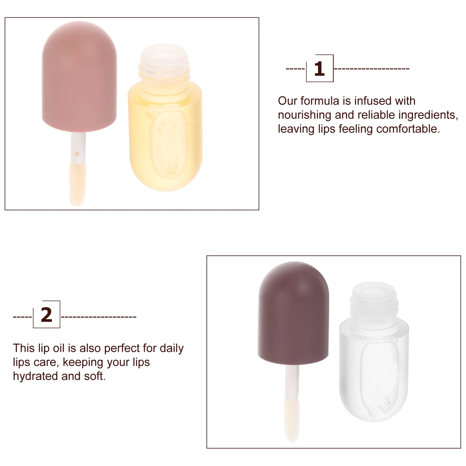 1 doos Plumping Lipgloss Hydraterende, niet-plakkerige, lichtgewicht, langdurige lipverzorgingsolie voor dagelijks hydraterende lippen, vollere balsem