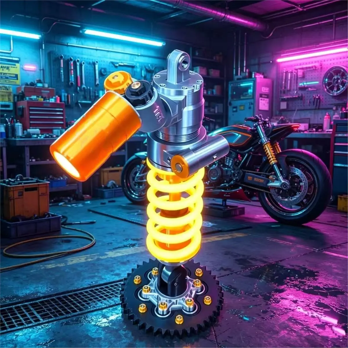 BEST SALES Motorcycle Lamp DIY Cool Ambient Lighting, Gaming Room Must-Have Decoration For Motorcycle Fans