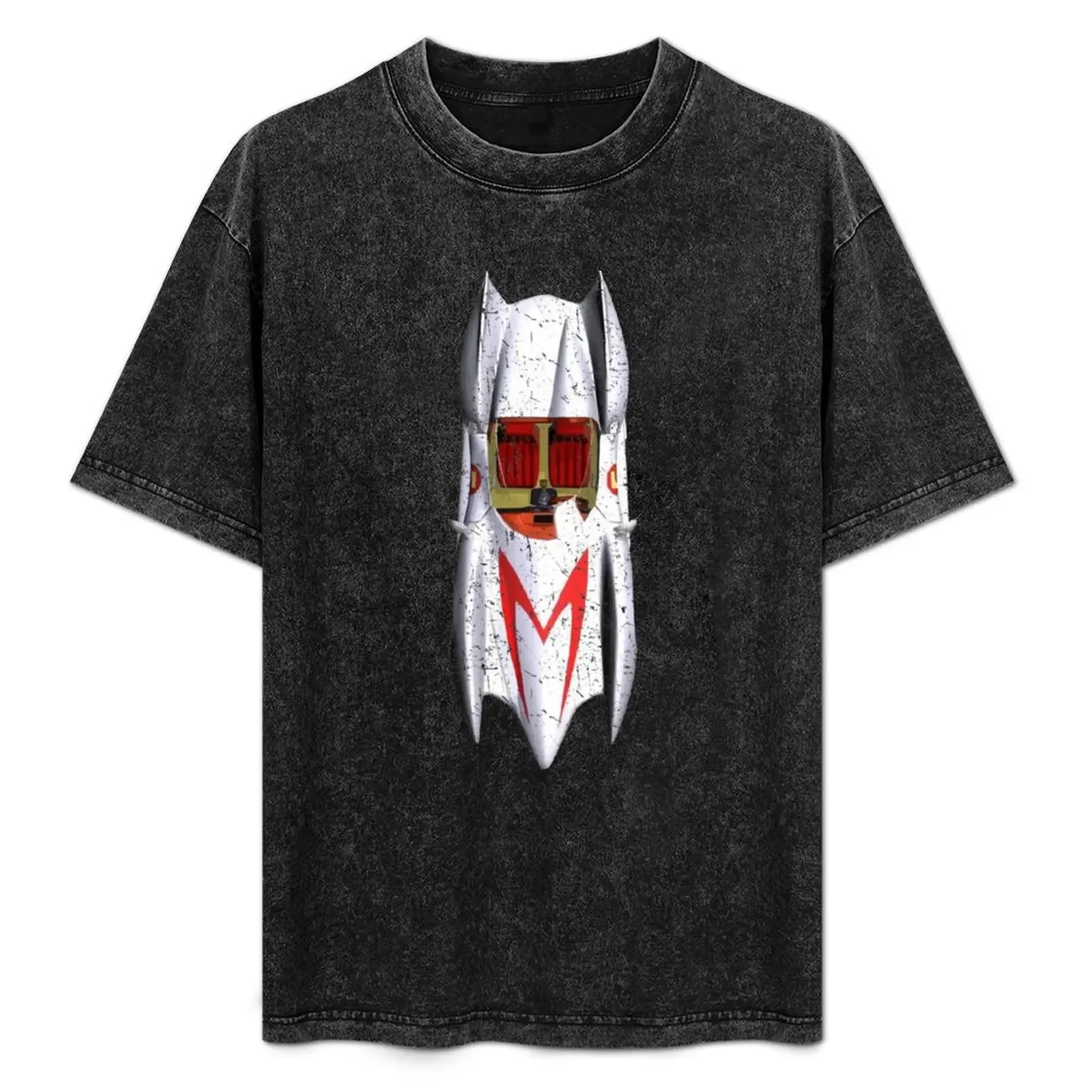 

Speed Racer - Mach 5 - Car Top - Vintage Retro Distressed T-Shirt Modern Print Casual T-Shirt
