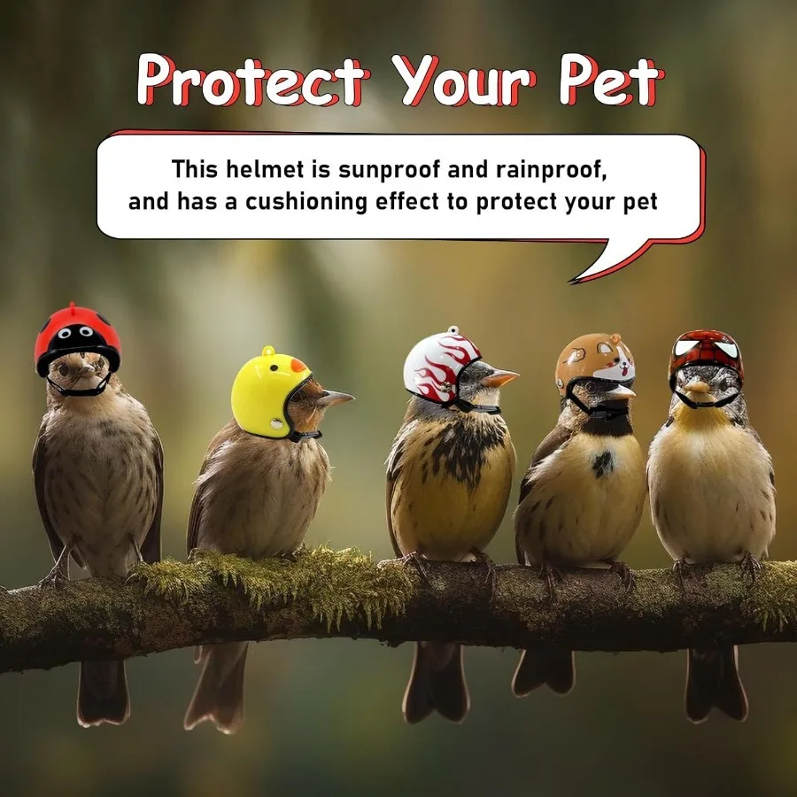 خوذة دجاج مرنة قابلة للتعديل - قبعة طيور آمنة، أزياء الحيوانات الأليفة للدجاج/الببغاء/الببغاء والدجاج الصغير للحيوانات الأليفة