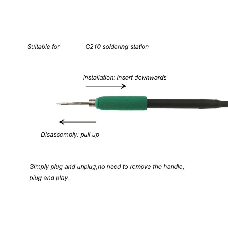 

5 Holes Wire Soldering Iron Handle for C245 C210 C115 Thermostat Work Station