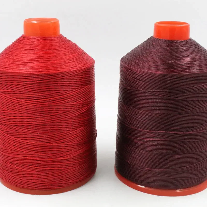 

150D Heavy Duty Strong Polyester Sewing Thread 0.8mm Braided Flat Wax Thread Leather Steering Wheel Cover Sewing Thread 1300M