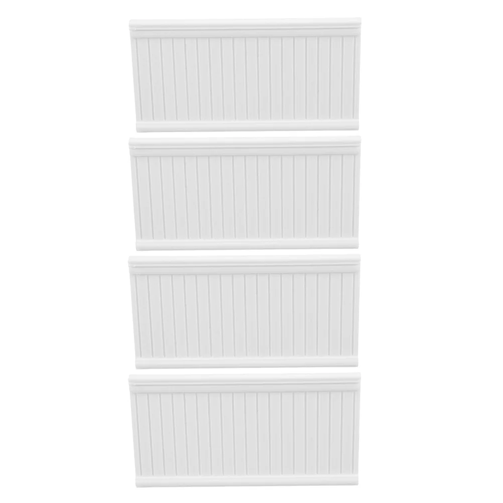 

4 Pcs Mini Decoration Dollhouse Accessories Floorboard Decorations Decoratiom Furniture Trim and Molding Tile