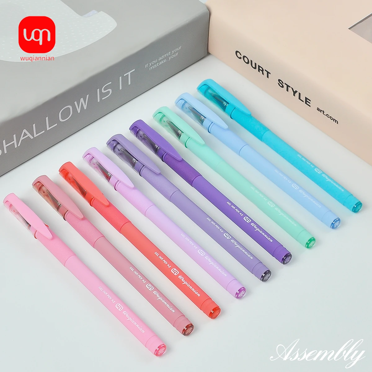 

6pcs ballpoint pen neutral ink quick drying note-taking smudge-free high quality cute pen fine tip 0.5mm