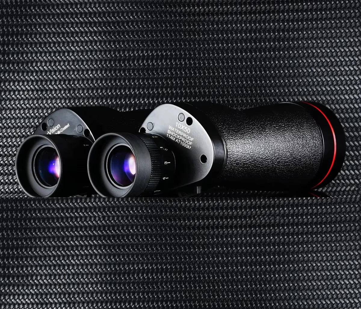 10x50ED Outdoor Hunting Binoculars Magnesium Alloy Bak4 Prism Extra Low Dispersion Glass Flat Field Design IPX7 Waterproof for