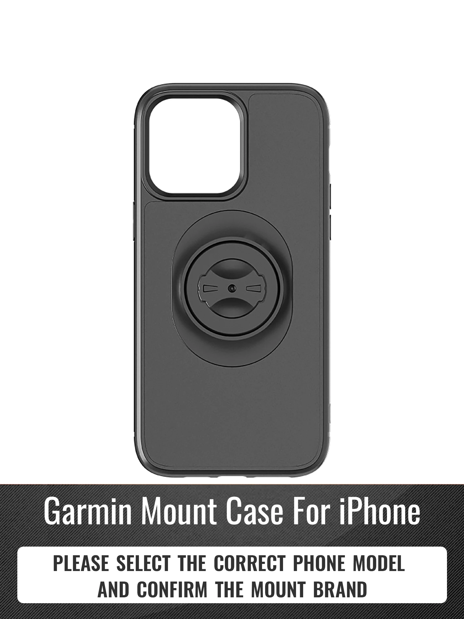 

Shockproof Case for iPhone 17/16/15/14Plus/13/12/11Pro/Xs Max/XR Quick Mount Phone Case with Adapter for Garmin Bike Holder