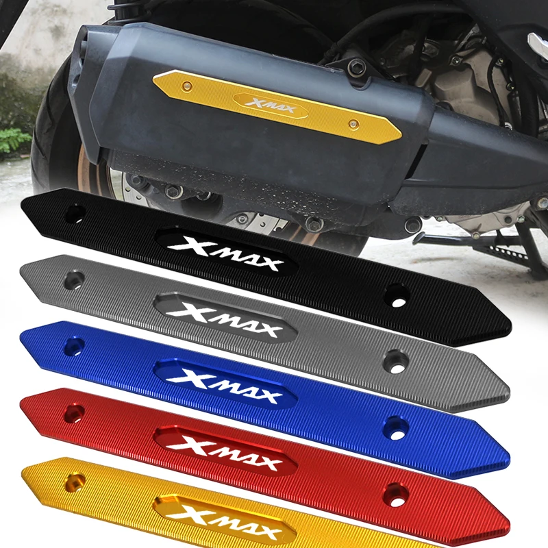 Motorcycle Accessories For YAMAHA XMAX300 XMAX250 X-MAX XMAX 300 250 CNC Aluminium Exhaust Heat Dhield Protector Guard Cover