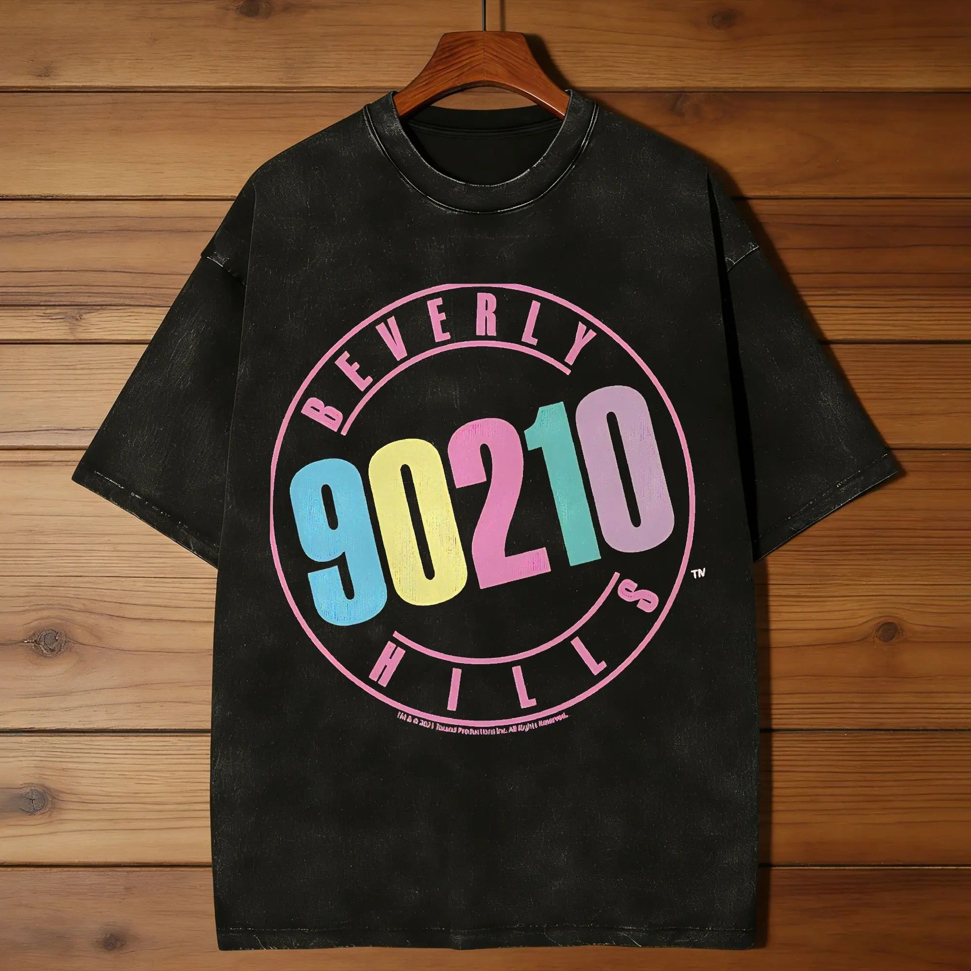 Beverly Hills, 90210 T Shirts Men Pure Cotton Vintage T-Shirts Crewneck  Tee Shirt Short Sleeve Tops Summer