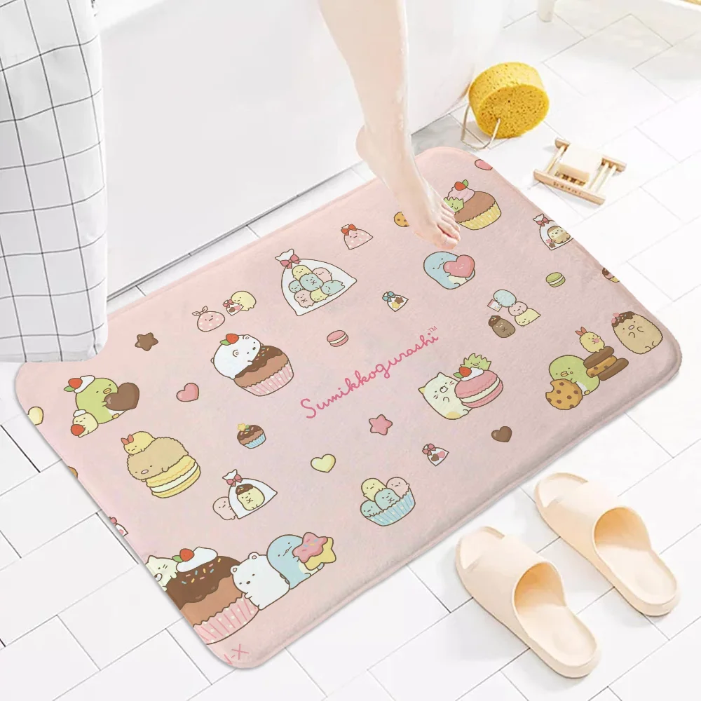 Bath Mat Rug Bathroom Foot Mat Non-slip Mat Small Floor Mats Door Mat Sumikko Gurashi Kitchen Carpet Doormat Entrance Door Rugs