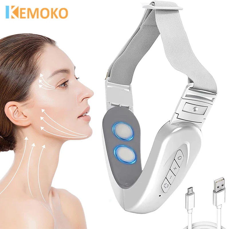 

Electric V Face Lifting Beauty Device 6 Modes 12 Levels EMS Microcurrent Firming Facial Massager Double Chin Removal Beauty Care