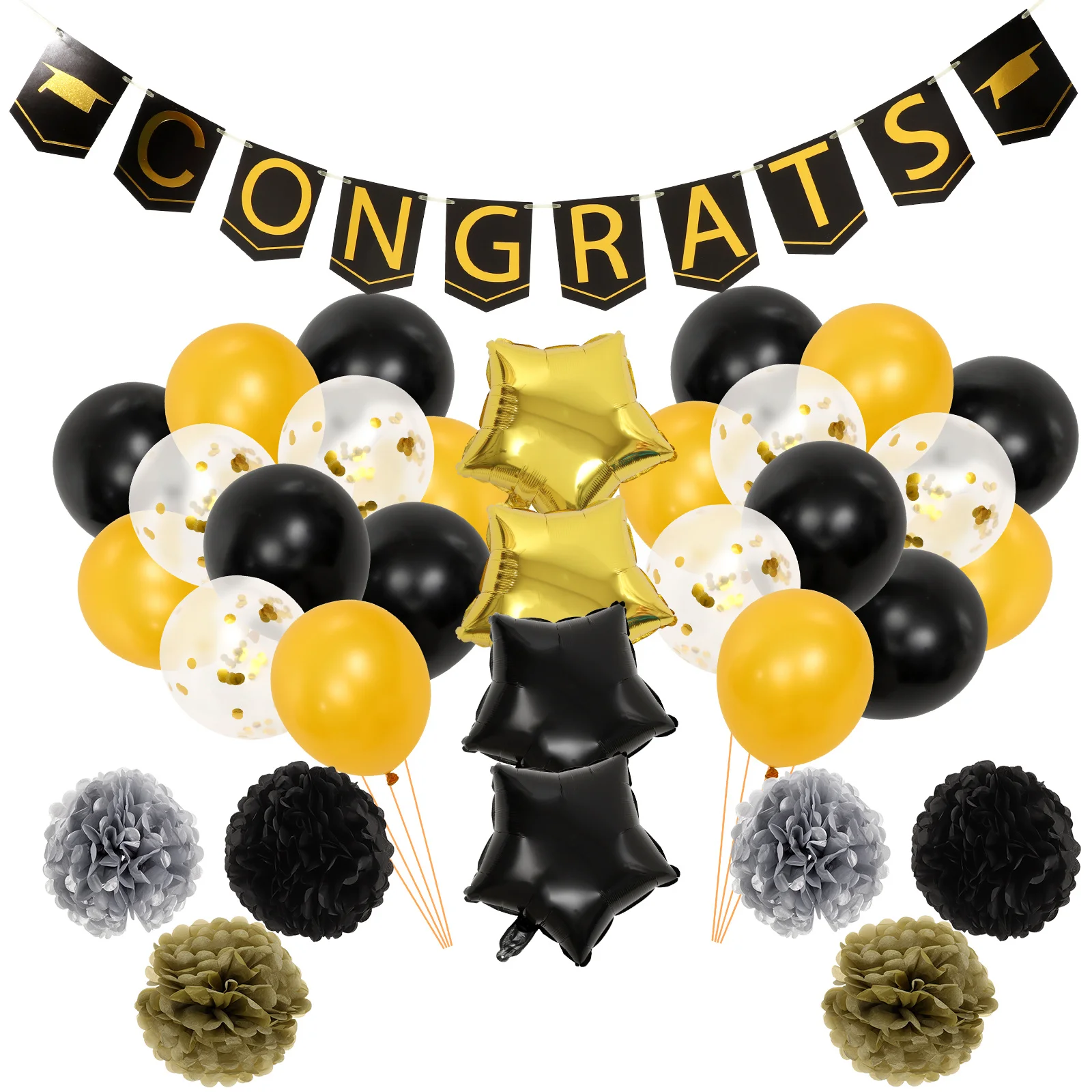 

1Set Graduation Decor Set Bright Color Design Perfect Party Photography Props Wall Door Window Ceiling Adornment