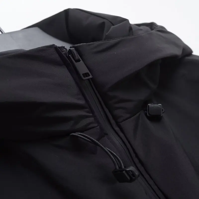 

Winter 2024 Women's Long Sve Thi Jaet Versatile Outerwear Faionable Design Commute Sle Loose Fit Zipper Closure