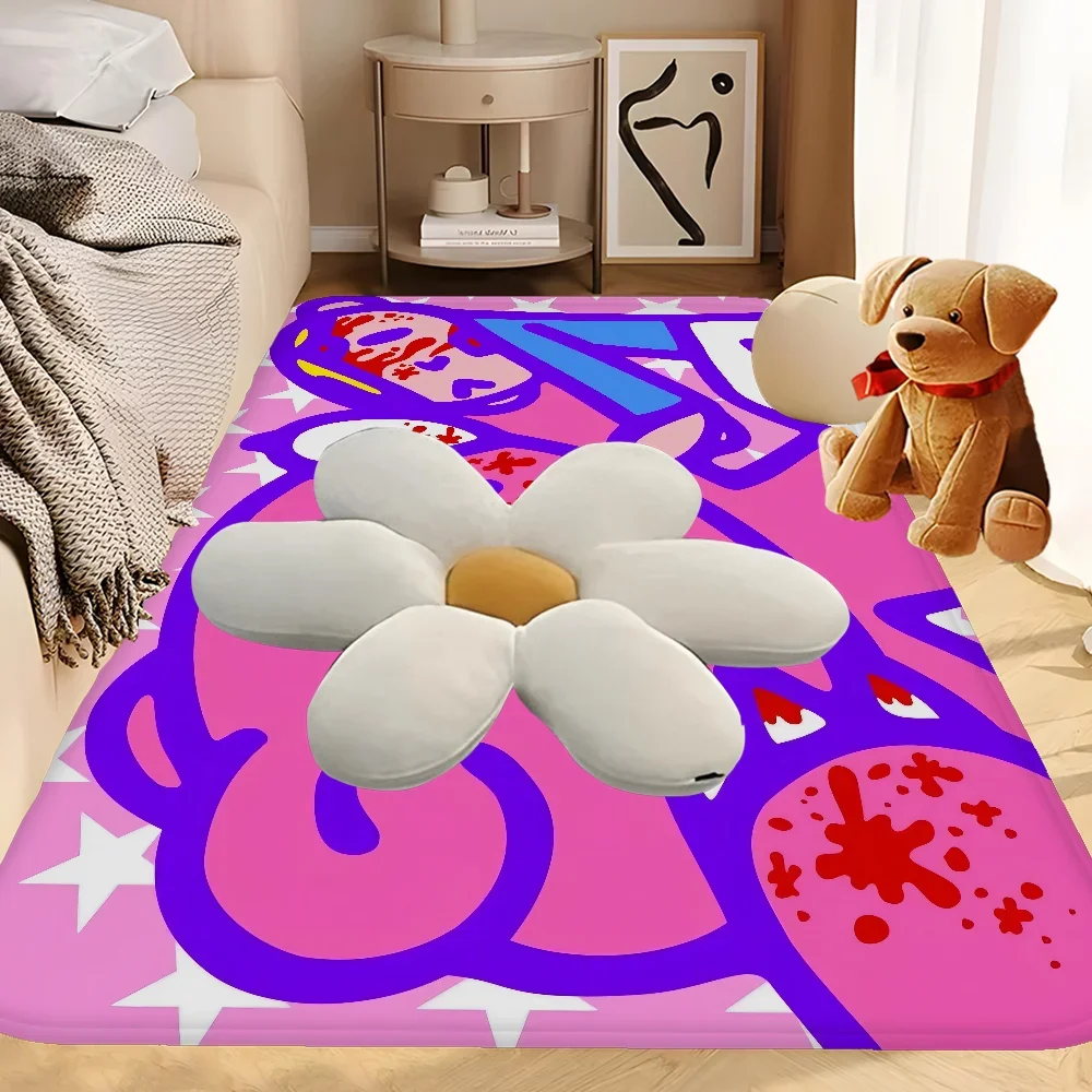 Cartoon G-gloomy Bear Bathroom Mat Non-Slip Laundry Room Mat Laundry Decor Balcony Child Living Room Toilet Rug