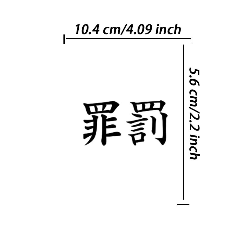 Anime Verbrechen und Bestrafung Kräuter saft Tattoo Aufkleber temporäre Tattoos sexy Hotwife Halbarm wasserdicht Festival Zubehör