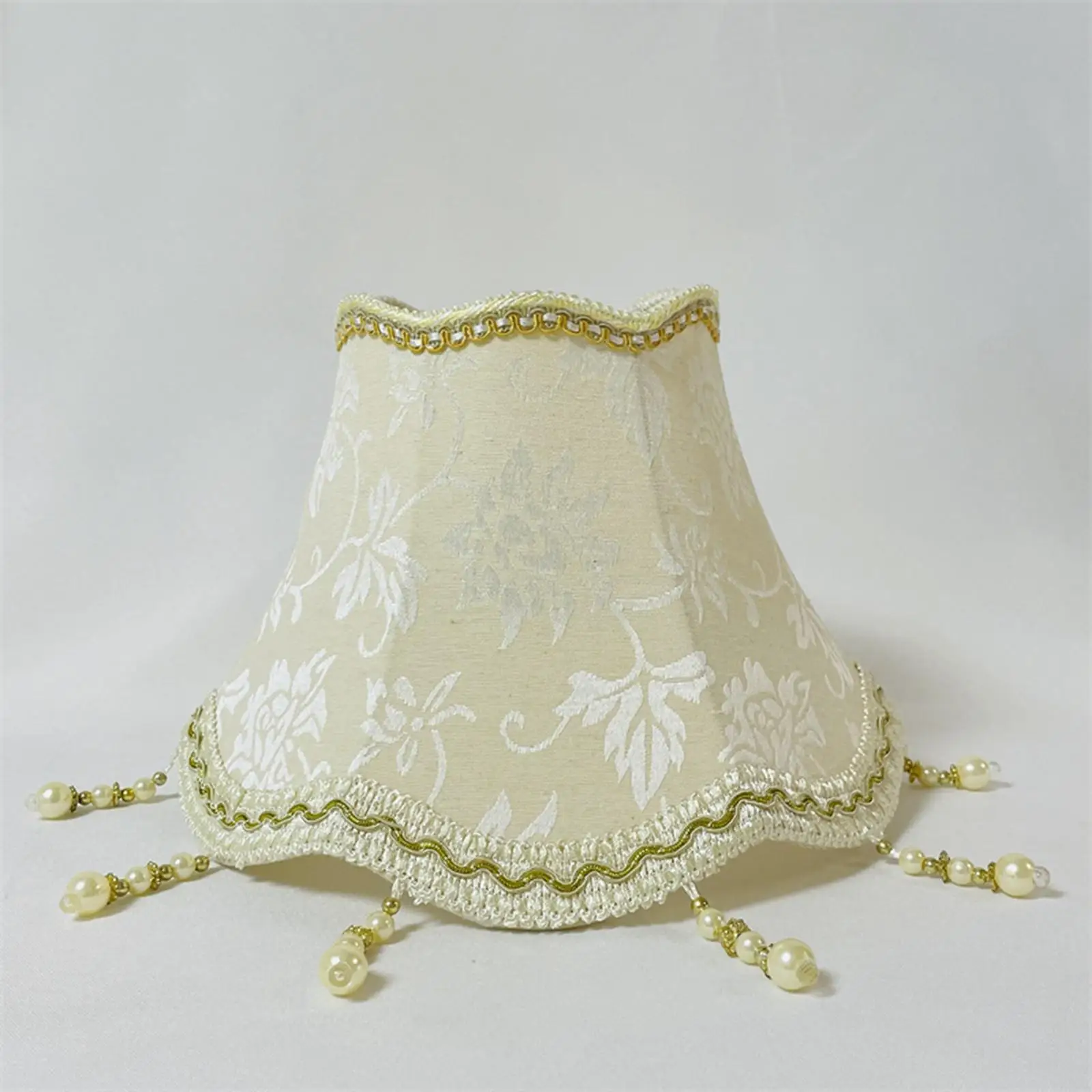 

Fabric Lampshade with Tassel E27 Base European Lampshade Lamp Shade with Fringe for Outdoor Restaurant Kitchen Island Bedroom