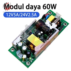 AC-DC Step Down Switch Power Supply Module Buck Converter AC220V to DC12V 5A 24V 2.5A 60W Rated Output Power Supply Board