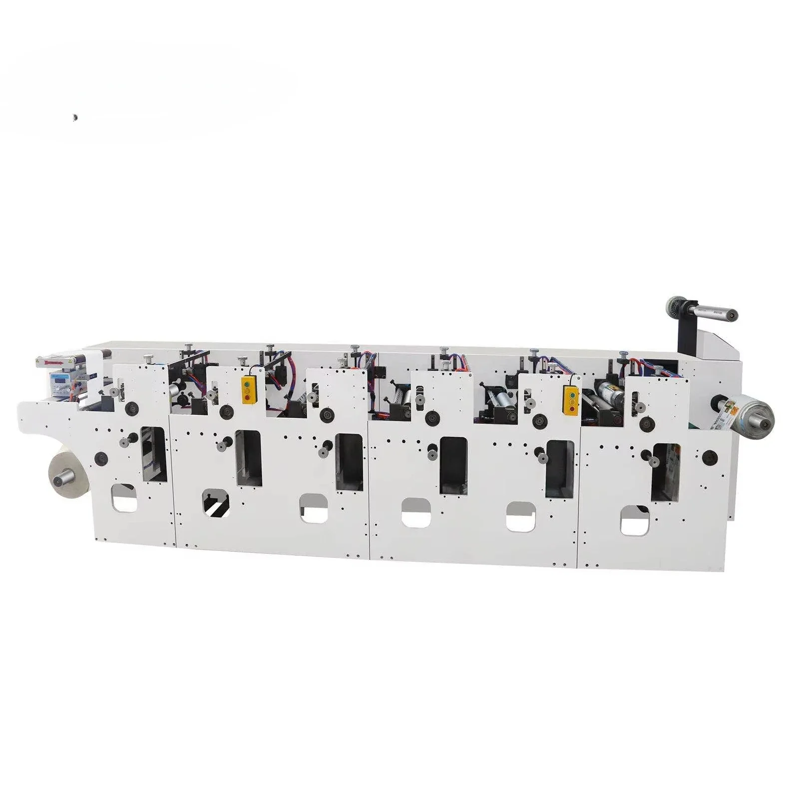 FPL320-2 320mm 2 3 4 5 6 Color Label Logo Die Cutting UV Dryer Flexographic Flexo Printing Machine