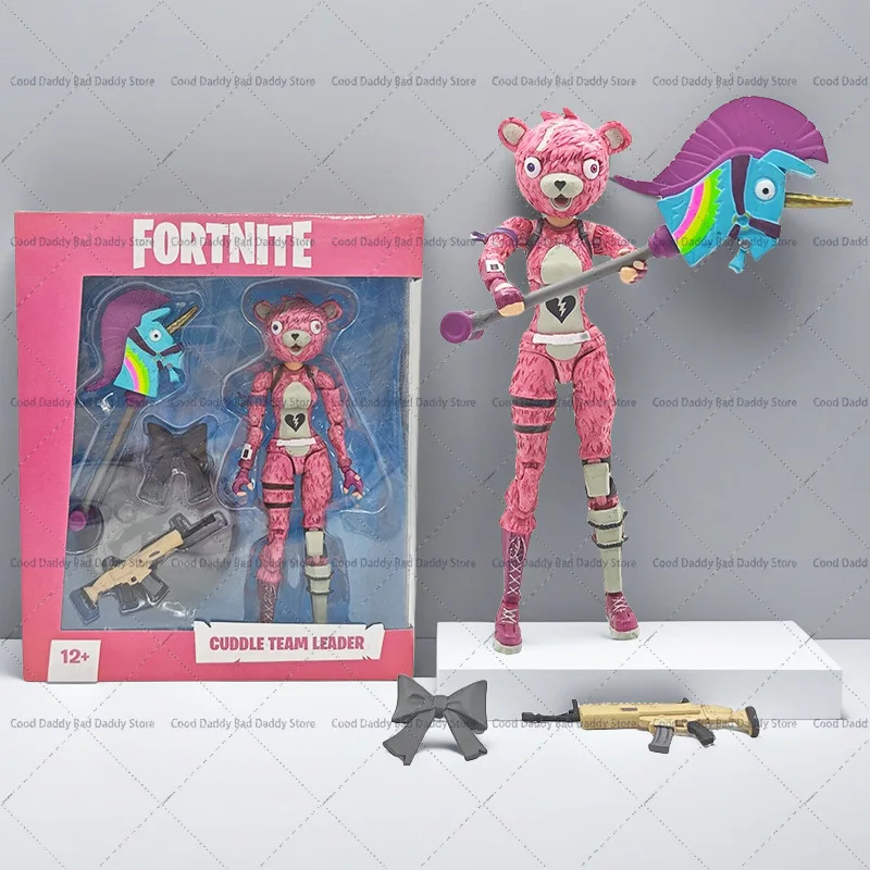 เกม Fortnite อะนิเมะ Action Figure Fortnite Black Knight 7 นิ้วค่าเฉลี่ยตุ๊กตา Battle Royale รุ่น Fortress Night เครื่องประดับของเล่น