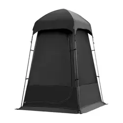Privacy Shelter Tent Portable Outdoor Mobile Toilet Fishing Tent Silver Coated Cloth Folding Waterproof Oversized Shower Privacy
