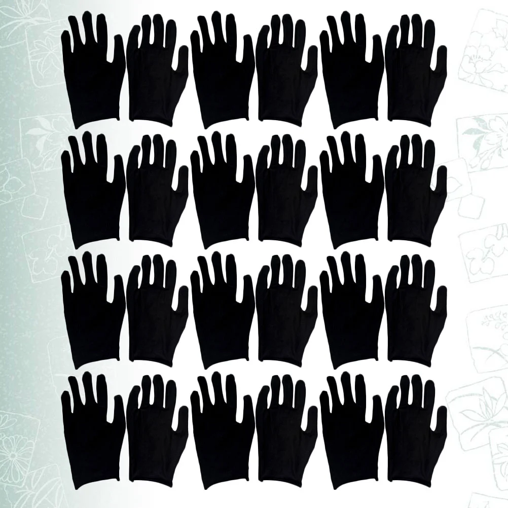 12 Pairs Black Gardening Glove Gloves for Men Comfortable Moisturizing Labour Protection Cleaning