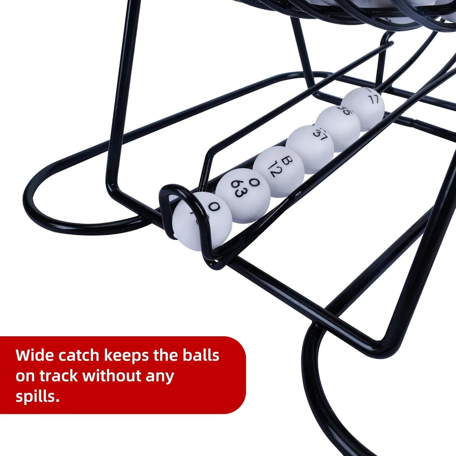 مجموعة ألعاب بينجو للبالغين والأطفال - تتضمن قفص عجلة معدني مقاس 8 بوصات، و75 كرة اتصال، ولوحة رئيسية، و18 بطاقة بينجو و150 لونًا #5