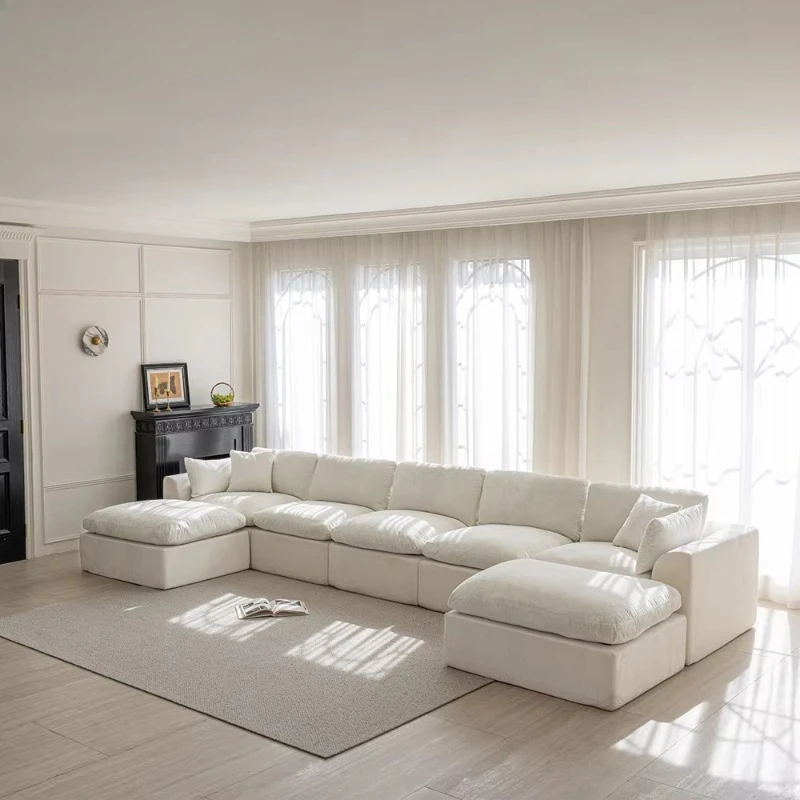 Modern simple cloud sofa combination set compression sofa living room