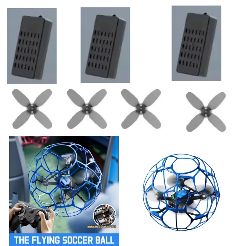 4DRC V51 Drone Battery 3.7V 100MAH Battery/Propeller For V51 Drone 4D-V51 Football Dron Battery Blades 4D-V51 Dron Battery