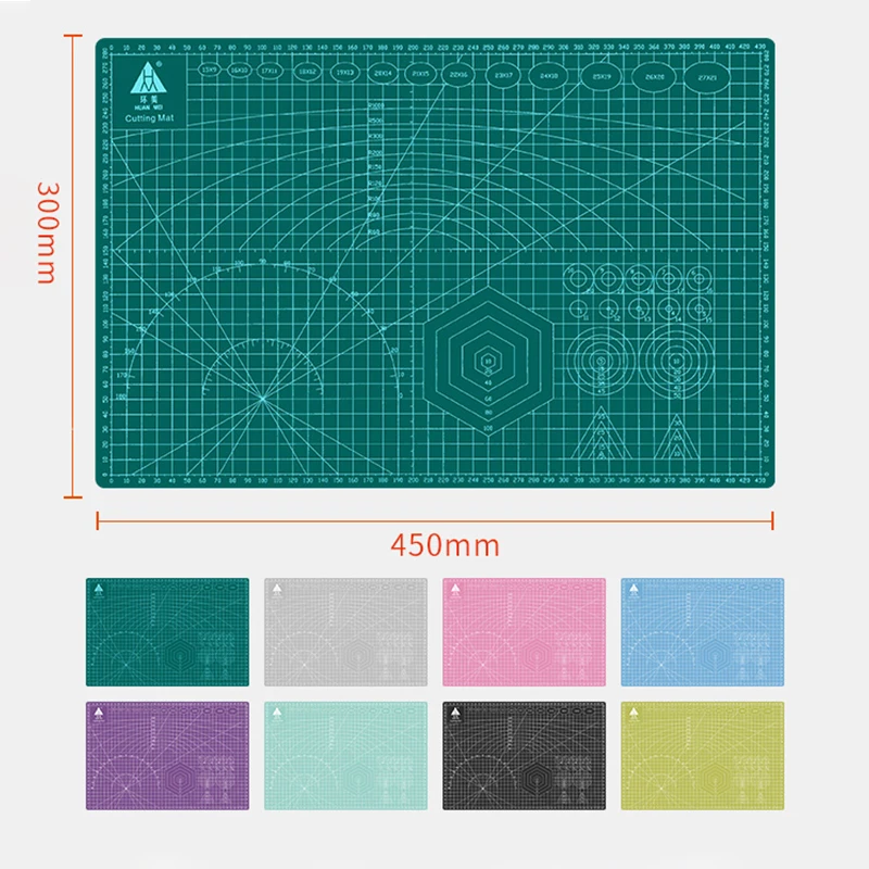 A3 Multifunctional PVC Cutting Mat DIY Handicraft Art Engraving Board Paper Carving Pad High Elasticity Toughness Durable