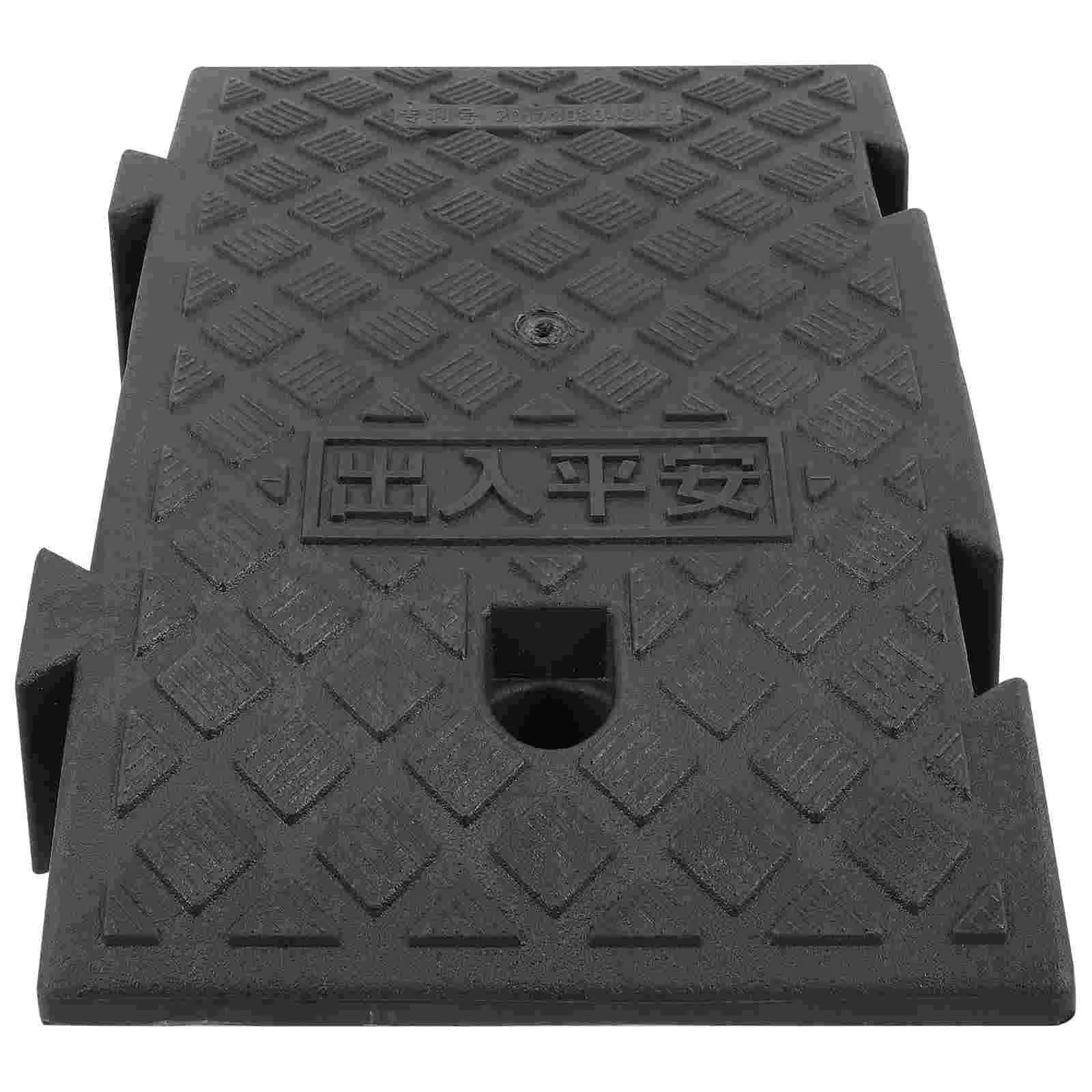 Step Mat Plastic Ramp Curb Ramps for Driveway Cars Shed Motorcycle Lightweight Heavy Slope