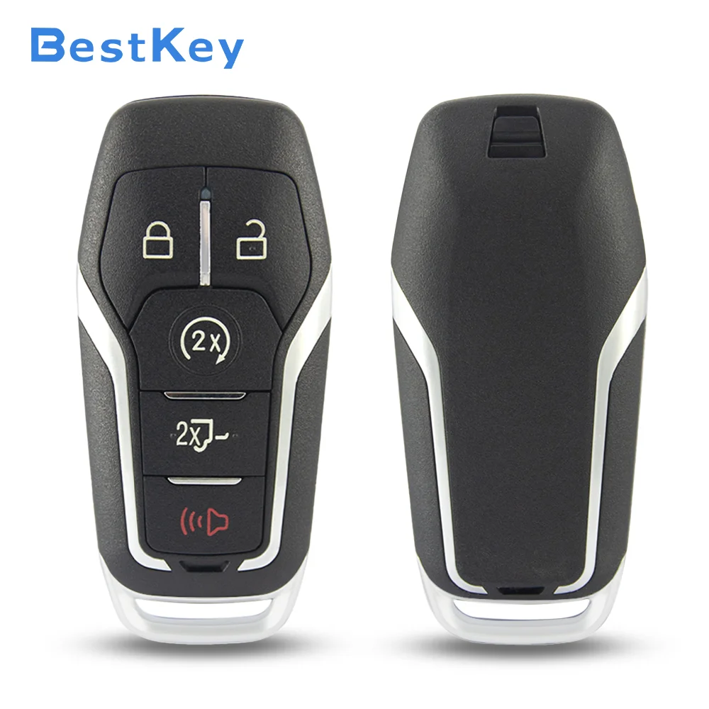 Best Key Workshop Durable Smart Key Shell 5 Button FCC M3N-A2C31243300 Fob Case For Ford F-150 F-250 2015-2017