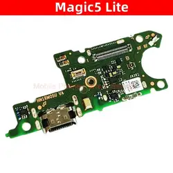 For Honor Magic 5 Lite Charging Board   With Fast Charging IC USB Charging Port Flex Cable Mobile Phone Parts