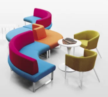 Big round sofa lounge office sofa set specifications lounge furniture for Hospital/hotel lobby Supermart reception area