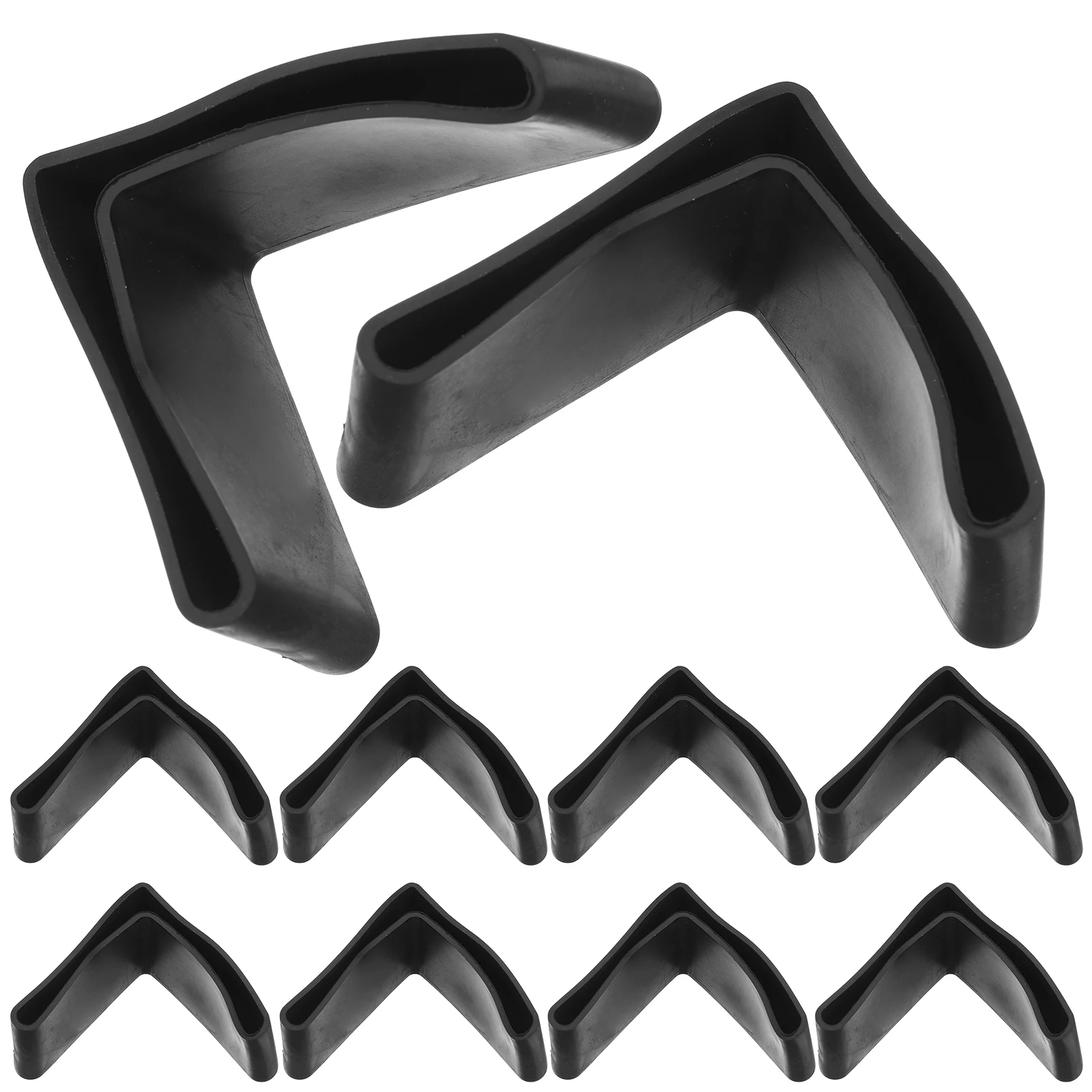 

12pcs Rubber Furniture Feet Protectors Triangular Design Floor Protection Stable Support Non-Slip Pads For Home Table Leg