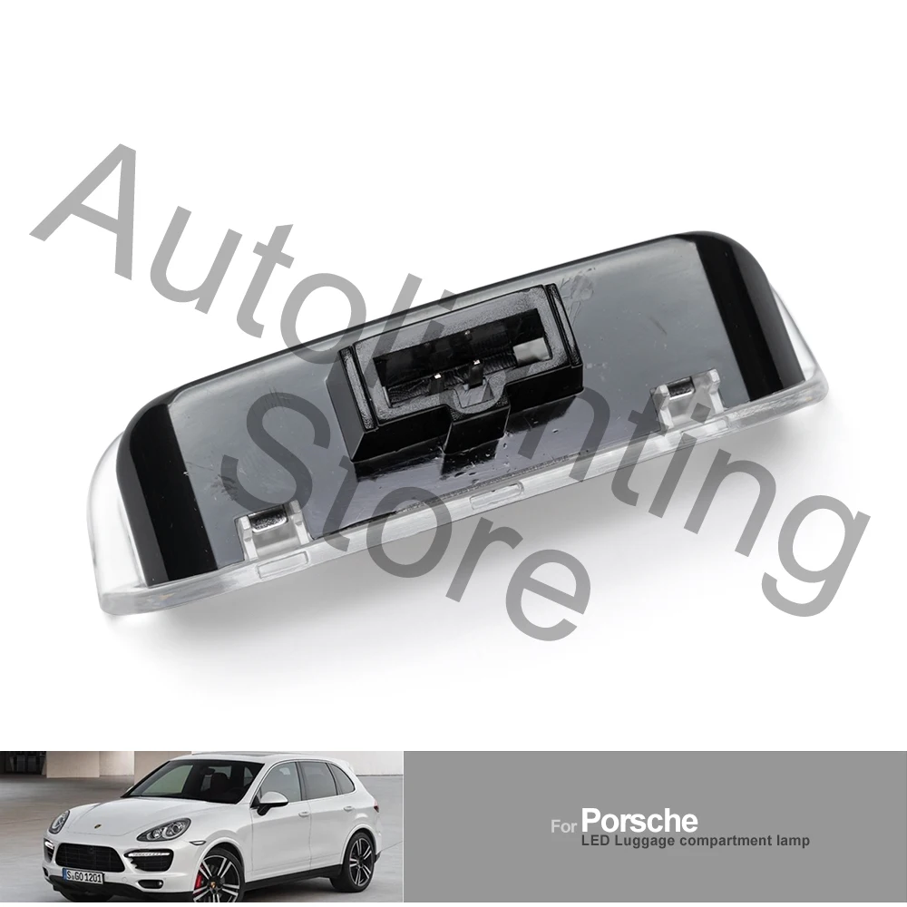 2Pc For Porsche Cayenne 970 Panamera 2011-2016 LED 트렁크 부츠 램프 컴 파트먼트 라이트 인테리어 쿠폰 수하물 천장 조명 썸네일 3