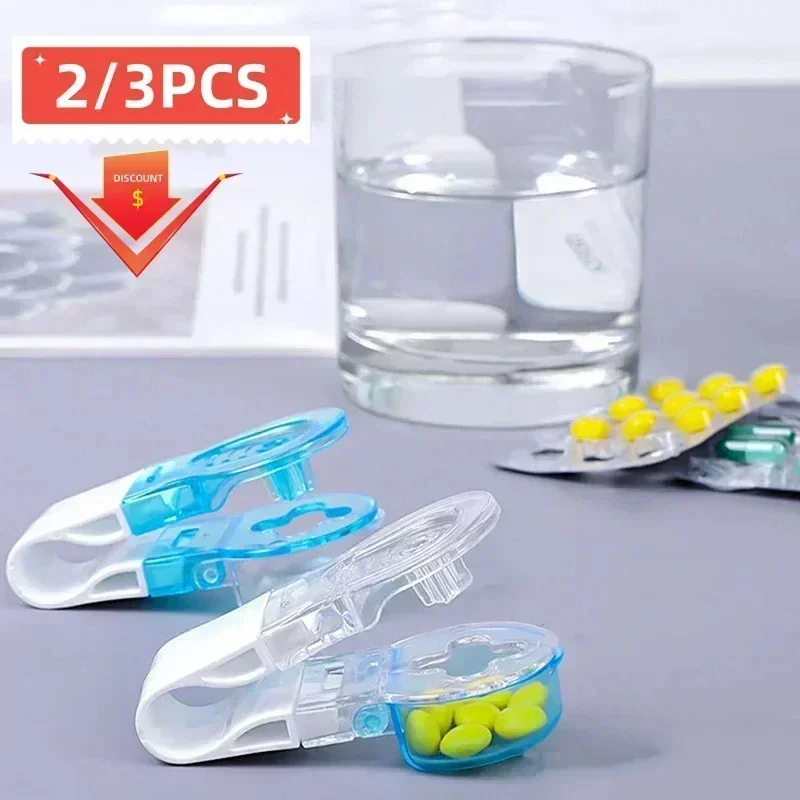 3pcs Portable Pill Taker Remover,  Hand Personal Pill Organizers, No Contact Easy To Take Medicine Out Tool Remover