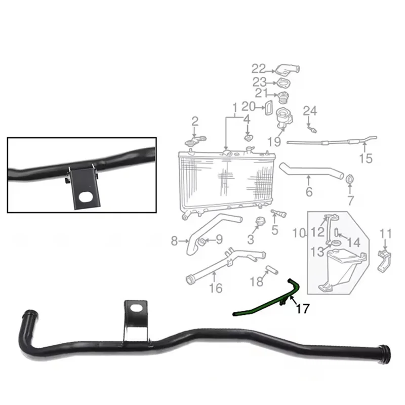 

Ingenious-для Hyundai Accent Getz 1.3 1.5L 1995-2002 радиатор двигателя, водяной насос охлаждающей жидкости, труба 25435-22050 2543522050