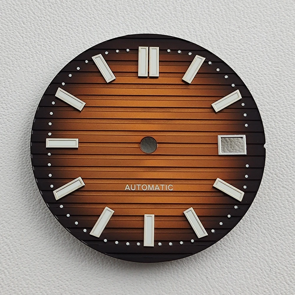 29,8 мм циферблат NH35 циферблат часов циферблат Nautilus зеленый светящийся циферблат подходит для аксессуаров для часов с механизмом NH35