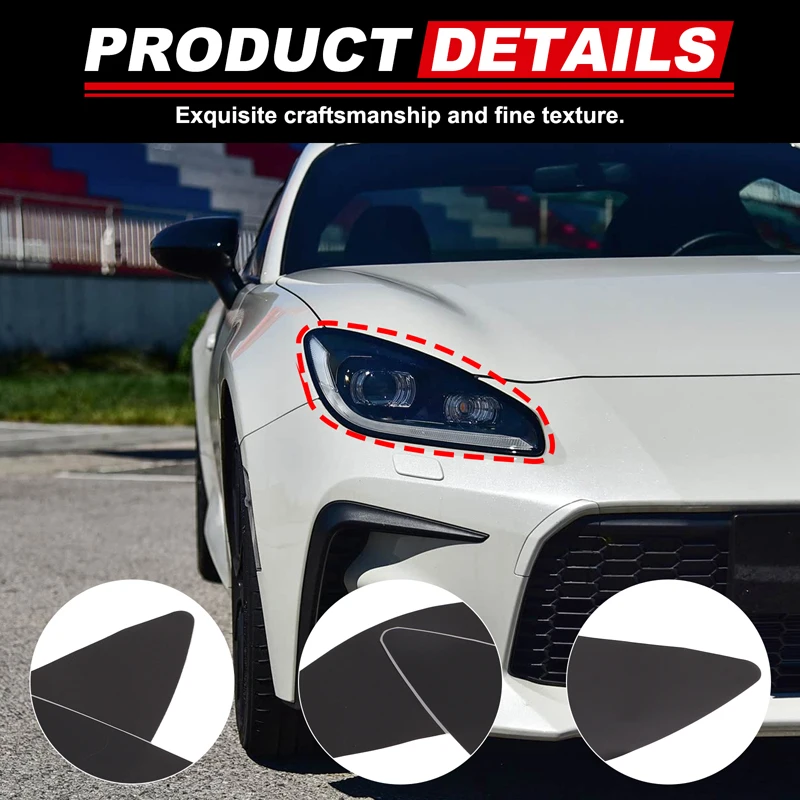 

For Toyota 86 Subaru BRZ 2022+ TPU black car styling car headlight film decorative sticker car exterior protection accessories