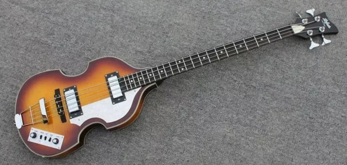 Скрипка Бас Hofner Современная бас-гитара Flame Maple Hofner Бас-гитара