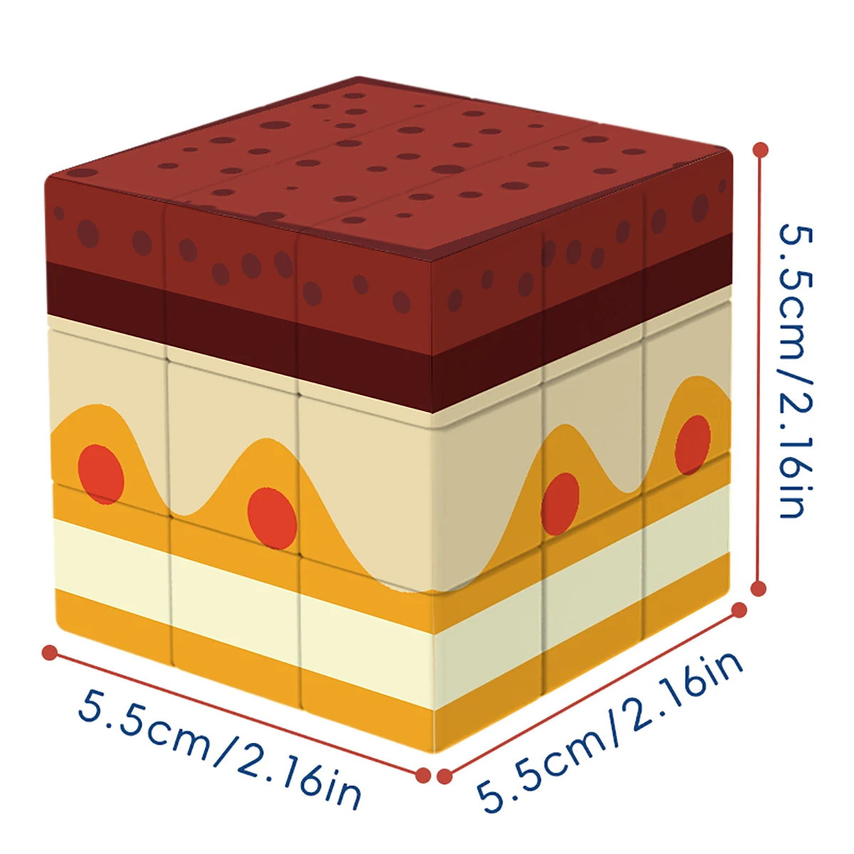 Magic Cube 3x3x3 3D UV torta puzzle antistress professionale gioco di velocità liscia regalo giocattolo per bambini