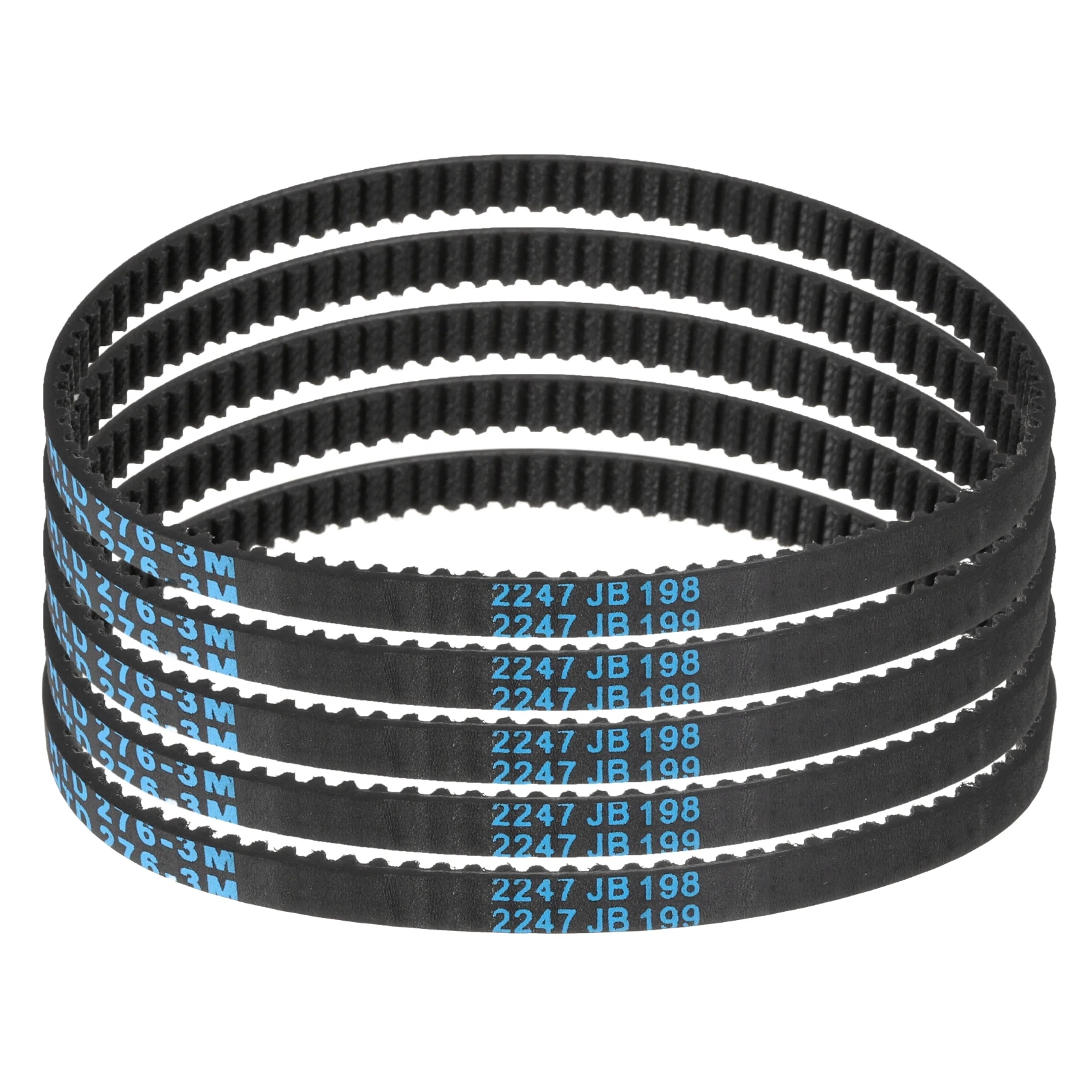 Uxcell 5Pcs HTD-3M Rubber Timing Belt 92-140 Teeth 276-420mm Pitch Length 6mm Width 2.4mm Height Closed Loop Pulley Timing Belt